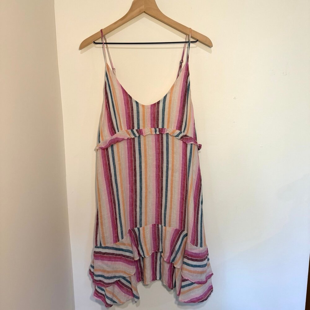 Rails Martina L "Avila" Linen Mini Dress